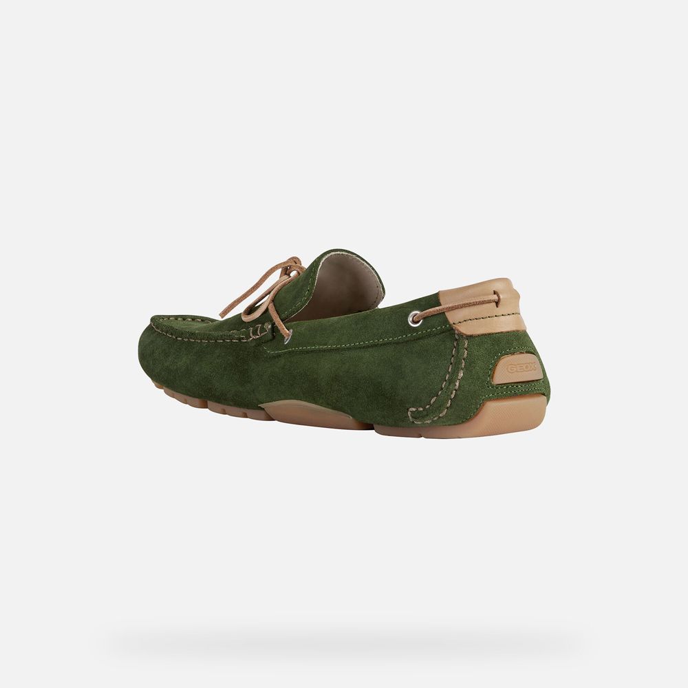 Geox Loafers Green Melbourne - Geox Mens Shoes - NQGZMV842